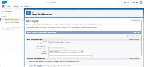 Insert Visualforce Content and Troubleshoot Templates.